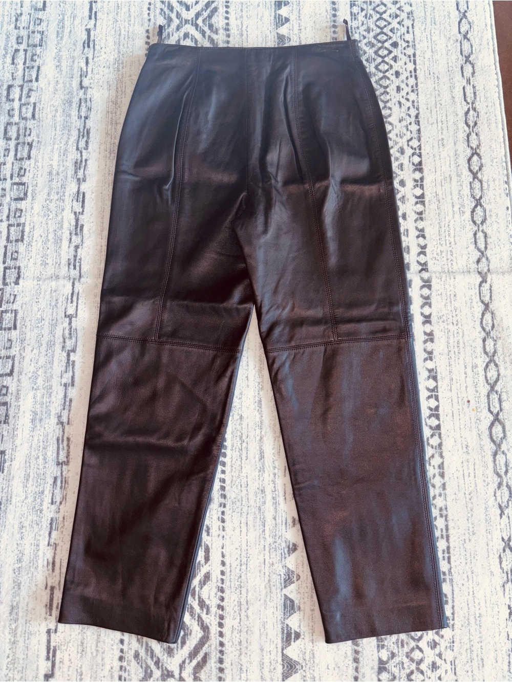W Worth Vintage Brown Leather Pants Size 10
